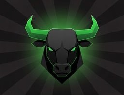 This image displays a stylized bull with glowing green horns and eyes, representing a "bullish" market sentiment. It likely relates to the post by symbolizing the positive and confident outlook of the $ANSEM community despite a high ownership percentage, implying strength and trust in the project.