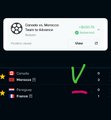 The image displays a Polymarket prediction screen for the "Brazil vs Norway | World Cup" match, showing Brazil with a 55% chance to win and a green checkmark, with options for "No" and "Yes" betting visible at the bottom, along with sports menu tabs like Football, MMA, and Esports. The accompanying post highlights that while Brazil are favored at 55%, Norway's attacking threat (rated at 20%) suggests they could still find the net despite the odds.