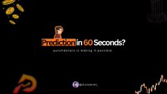 A dark promotional graphic displays the text 'Prediction in 60 Seconds? Subscription is waiting 0 execution.' with small icons and logos at the bottom.
