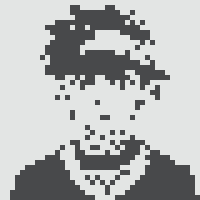 A pixelated black-and-white portrait depicts a character with tousled hair and a wide, grinning mouth, characteristic of the Normie NFT collection. The image relates to the post, which announces the purchase of Normie #9379 for 0.230 ETH and directs viewers to view the collection on OpenSea.