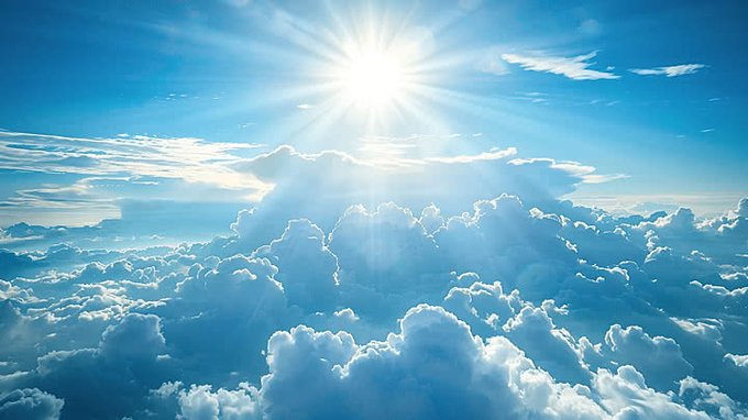 The image shows a beautiful view of the sky with clouds and sunlight shining through them. The sun appears to be setting or rising from behind the clouds, creating a stunning backdrop against which the sky is filled with blue hues. This captivating scene can be related to the post about CNPY Network, where the focus is on smart infrastructure that empowers builders to create their own appchains effortlessly and securely. The image serves as an example of how technology can enhance our lives by providing seamless connectivity and enabling innovative applications in various fields.