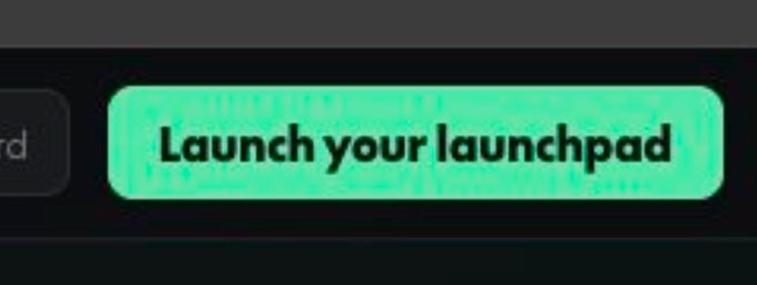 A green button with black text reads 'Launch your launchpad'.