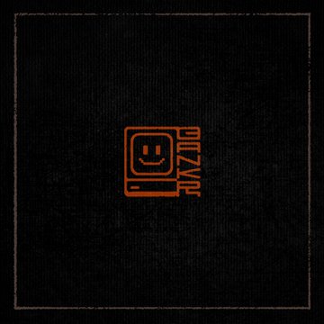 A minimalist dark image displays an orange robot face logo with the text 'KUZIDO' vertically aligned beside it on a black textured background.