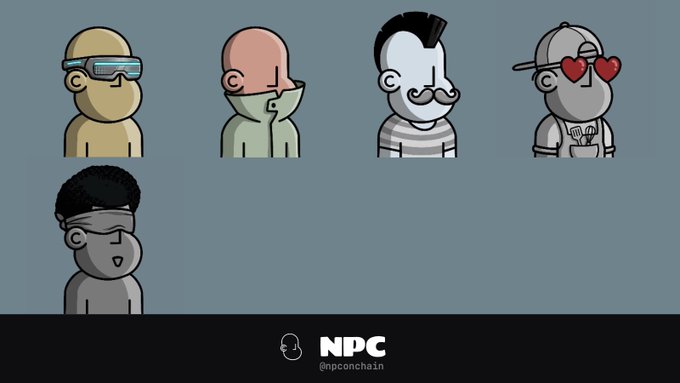 The image features six cartoon-style profiles of men wearing various hats and accessories with different colors and styles. They are arranged in a row, facing forward towards the center, which suggests they are sharing a similar theme or message. The background behind them is a solid blue color that matches the color scheme of their profiles and provides a nice contrast for easy visibility of the content on their individual profiles.