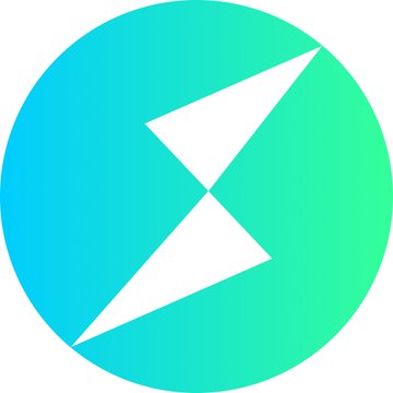 The image shows a circular logo with a teal-to-green gradient background featuring a white stylized lightning bolt or geometric "S" shape in the center. The logo appears to be the GoPlus Security brand emblem, which aligns with the post discussing GoPlus's challenges to THORChain's decentralization claims regarding DPRK-linked fund flows.