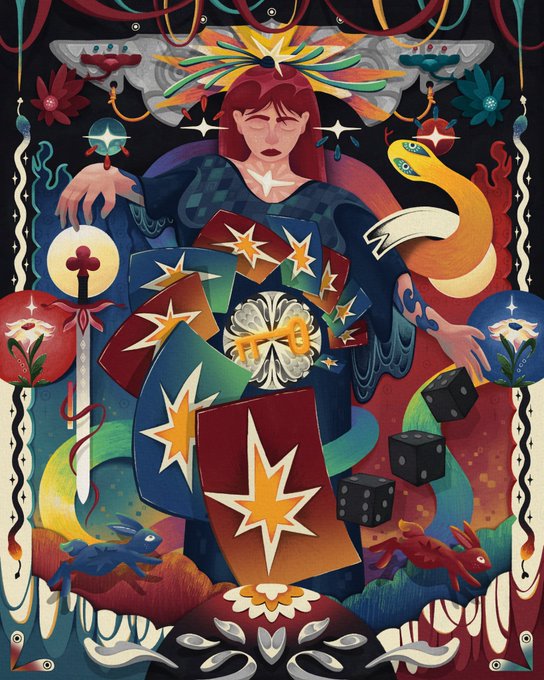 ""The cards we've been dealt" It seems like there's a connection between the image of the woman with the cards and the post about playing cards. The post suggests that you can create your own luck by using playing cards, which could be interpreted as a metaphor for taking control of your life and making choices to shape your future.
 ""The cards we've been dealt" It appears that the woman in the image is holding a deck of playing cards, symbolizing the idea that we have been given certain cards or circumstances in our lives, but it's up to us to decide how to play them. The post encourages taking charge and making choices based on those cards, which can lead to positive outcomes.