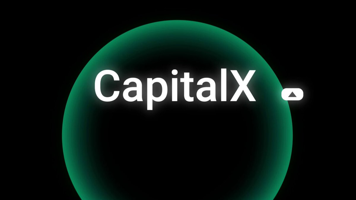 The image features a circular logo with the words "CapitalX" written around its center, indicating that this may be an advertisement or promotional material related to an online platform offering lending services. It reads "Pillar 5: CapitalX – Unlock Liquidity, Keep Your Assets Borrow up to 70% against your PROPX tokens. No credit checks, no paperwork, fully permissionless." The logo is set against a black background, which further emphasizes the text and makes it more prominent. This design choice suggests that the platform has a minimalistic and modern appearance, focused on simplicity and ease of use for users.