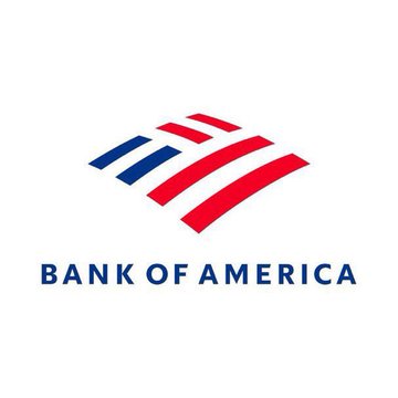 The image displays the Bank of America logo, featuring its iconic red and blue stylized flag design above the text "BANK OF AMERICA." The logo visually represents the financial institution cited in the accompanying statement about crypto being "too large to ignore."