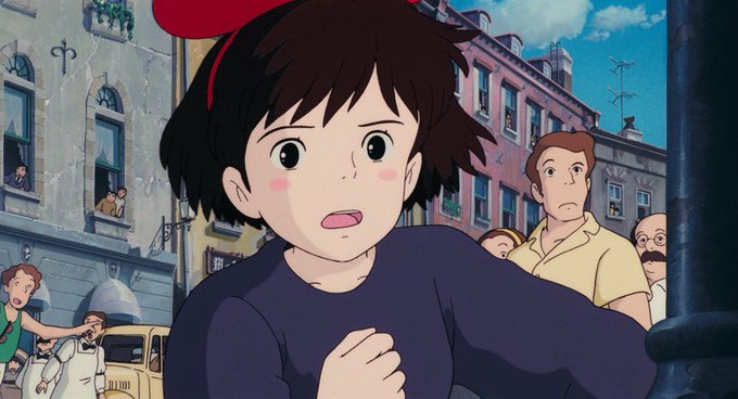 A young girl with short brown hair, a red headband, and a navy blue shirt looks startled in a bustling city street scene from an anime film, with worried pedestrians visible behind her. Her wide-eyed, anxious expression mirrors the post's questioning tone about the uncertainty surrounding how lending companies could identify money laundering suspects without proper KYC procedures.