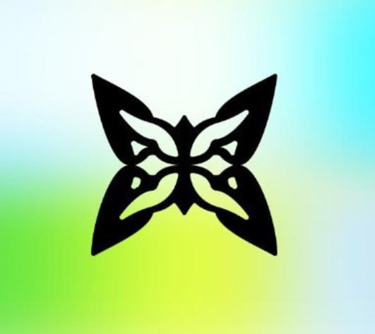 The image displays a stylized black and white butterfly shape set against a colorful backdrop that blends yellow, green, blue, and pink colors. The butterfly appears to be flying through these vibrant shades, creating an eye-catching visual effect. In the text below the butterfly design, there's a message about an event happening soon called "Quantum threats aren'e a future problem", emphasizing the importance of addressing such issues in advance to protect our digital assets and infrastructure.