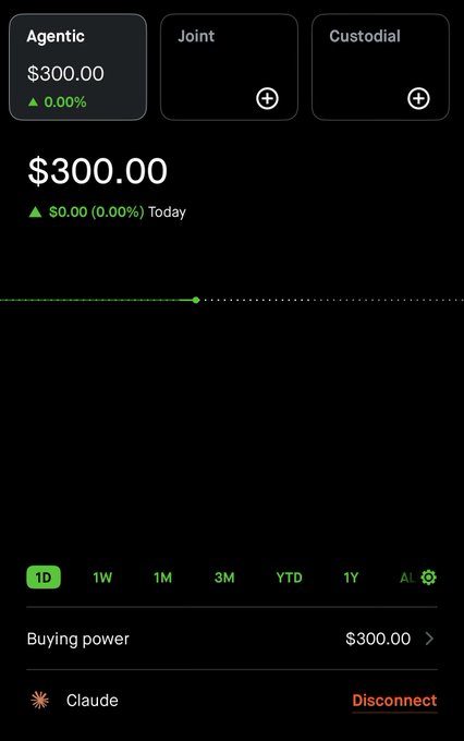 The image shows a phone screen displaying information about an account on Robinhood. The main focus of the post is related to buying power, but other details are also present.