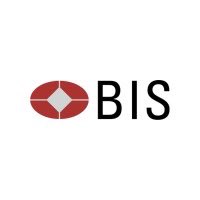 The image displays a logo for a company called "BIS". The logo features an oval with a white diamond at its center, surrounded by red, and it also includes a silver dot within the red circle. It has black text that reads "BIS" above the logo, along with "triLLION asset market" below. Further into the post, there is a comment saying "Just in: The BIS projects a ...". Finally, at the bottom of the post, it mentions the price of XRP would be $500+ if captured just 1%.