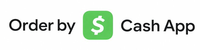 The image features the text "Order by Cash App" with the Cash App logo, promoting a new feature that allows users to order food directly through Cash App via AI chatbots like ChatGPT and Claude.