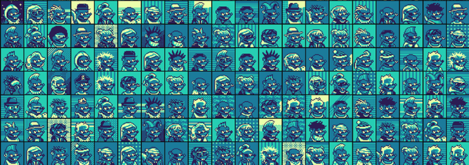 The image features a large grid filled with small cartoon faces, each representing a different person or character. The faces are arranged in rows and columns, creating a visually appealing pattern across the entire image. The colors used for the faces vary slightly, adding depth and dimension to the overall design. The post includes text that reads "It'S been such a blast putting @0xCryptoSkunks together. I didn't have 
launch a 10k pfp collection this year, but the stars aligned and I'm really proud of what we've put together." This message highlights the creativity and effort put into creating the grid of cartoon faces, and it also serves as an invitation for others to share in the accomplishment or provide feedback.