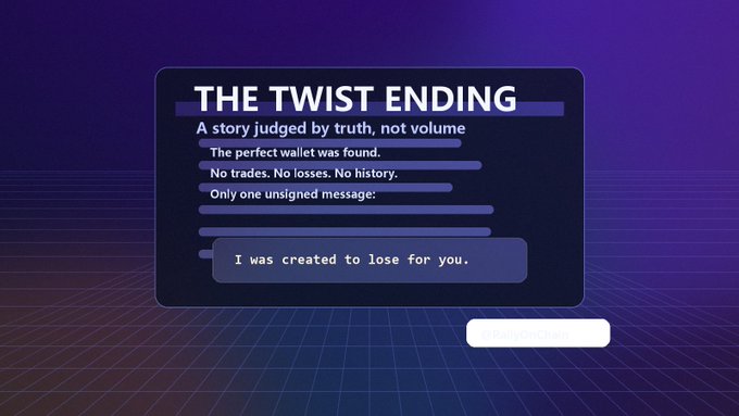 The image displays an open box with the contents labeled "The Twist Ending". The text within the box provides an overview of a popular video game called "The Twist Ending", which features a story about a wallet and a man trying to figure out its worth. The box also includes some additional information, such as the name of the creator, the title of the game, and the duration it is currently available for purchase.