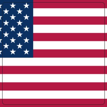 A stylized American flag emoji, representing the United States as Coinbase expands its Business services to eligible U.S. and Singapore businesses for payments, trading, and treasury management.