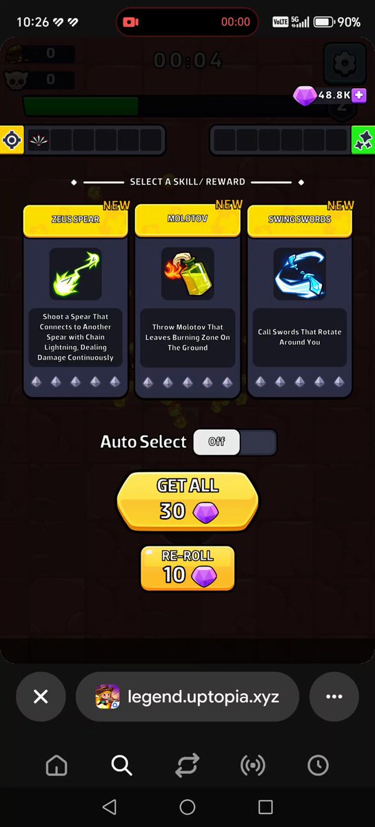 The image features a phone screen displaying several different games, with a particular game titled LegendUp Persia at the center of attention. The screen also provides details about this particular game, including its auto-select option for players who want to try out new characters in the game. The primary focus on the image is likely related to the post or content around this game, which may provide more information about gameplay mechanics, character customization options, or additional challenges available within LegendUp Persia.