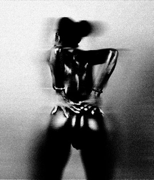 A blurred, silhouetted figure in what appears to be a dance pose, perhaps representing "New Mints" related to the "SXANXx" ticker. The image's abstract and somewhat suggestive nature may be intended to evoke a sense of allure or exclusivity.