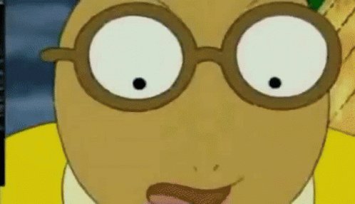 The image features a cartoon character with glasses, wearing a yellow shirt, sitting against a blue background. The character appears to be making a funny face or expression, possibly reacting to something that happened in the scene. The caption below the image reads "This guy has no morals & does not care about others! Shilled $hype $near to all time highs to followers then dumps entire portfolio basically beating down all his followers SMH". This description seems to be related to a post or social media content, as it uses humor and sarcasm to convey the message.