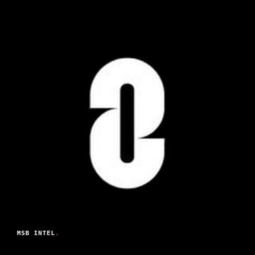 A minimalist black image with a stylized white lowercase 'a' or similar logo in the center, with the text 'MSG INTEL.' in the bottom left corner.