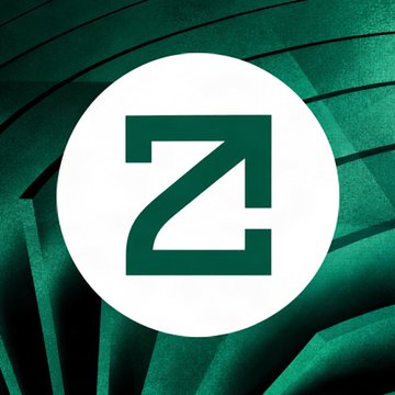 The image displays a stylized green "Z" logo on a white circular background, set against a draped green fabric backdrop, representing **ZetaChain (ZETA)**—the project mentioned in the post that voted to shut down its Layer 1 blockchain in favor of migrating to Solana.