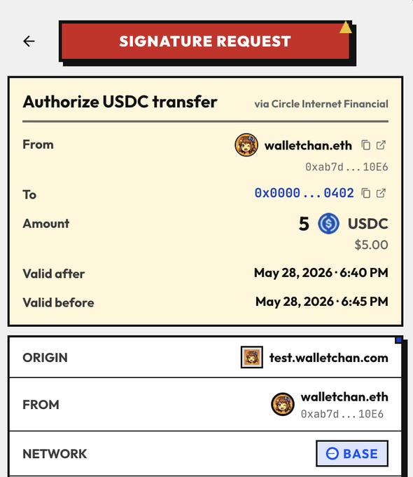 The image features a screen displaying a sign asking for a signature request form to be filled out by the user. Below this prompt, there's an explanation of the form's contents, providing details about its structure and the types of information needed from users. The background color of the image is white, with various elements, including text in different sizes, logos on buttons, and a red box indicating where to fill out the form. This image likely serves as a user interface for signing or verifying transactions online, particularly related to cryptocurrencies like Bitcoin.