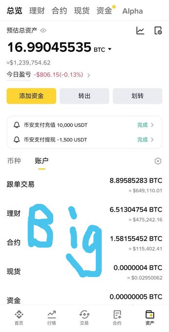 The image shows a cell phone screen with an app that displays information about Bitcoin transactions, including the amount of Bitcoins being sent or received. The text on the screen is written in Chinese characters, which may be difficult for some people to read due to their unfamiliarity with the language. This could potentially lead to misunderstandings or confusion regarding the content displayed on the phone's screen.