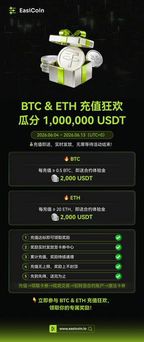 The image features a black background with white text, including an advertisement for Bitcoin and Etherium. The text displays information about the two digital coins, such as their current values of 1,000,000 USDT and 2,000 ETH respectively. The advertisement also includes a small image of a gift box containing the coins, emphasizing the value and potential benefits of investing in these digital assets.