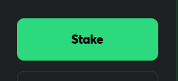 A green button labeled 'Stake' on a dark background.