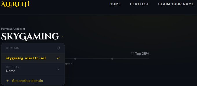 The image shows a screenshot of an alert page from the gaming site Skygaming, with a focus on the gameplay option. The main goal of this game appears to be to get another domain by completing certain tasks or achievements. The website displays the name "Alert" and a claim to have already claimed one's name for playing the game. In the background, there are details related to the gaming system itself, giving context about the gameplay and the features offered on Skygaming.