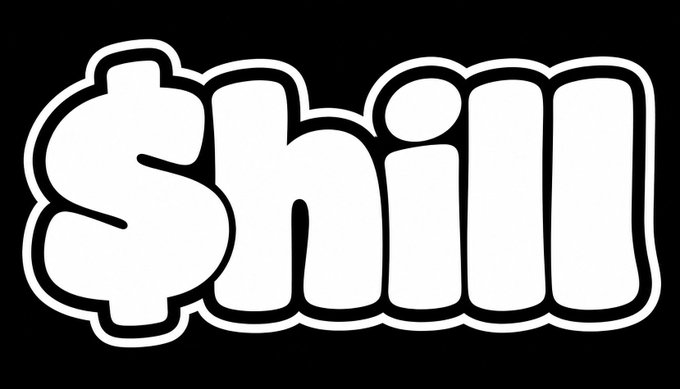 A black background with the word 'Chill' in large, white, rounded bubble letters outlined in black.