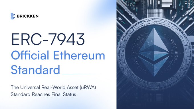 ersc-7943 is an official Ethereum standard that matters because institutional tokenization cannot scale through vendor-controlled frameworks, fragmented compliance logic, and asset-specific integrations. The standard provides a unified approach for tokenizing real-world assets like real estate, art, and collectibles, which can be leveraged by institutions to create more efficient and effective tokenized solutions.