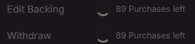 A dark image showing blurry, glowing text that appears to read 'Edit Beading' and 'Windows:ow' alongside 'SO Purchases left' repeated twice.