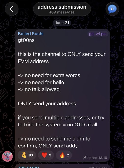 The image shows a text message conversation between two people, with one person asking the other to send their wallet information. The message includes instructions about how to do so, such as not needing an extra word for extra words or no need for an extra word for hello.