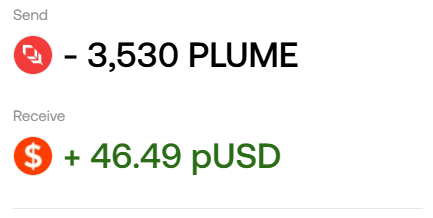 The image features a screenshot from an app called Plume that tracks a user's transactions with cryptocurrency exchanges. The screen shows three notifications related to sending money - one red "SEND" button, another black "receive" button, and a third green "RECEIVE" button. Below the main screen, there is some text indicating that the user needs to send $46.49 USD over Plume for 9 months in order to complete the transaction. The post also mentions that the user has been hit with churn fees from eight different exchanges during this time period.