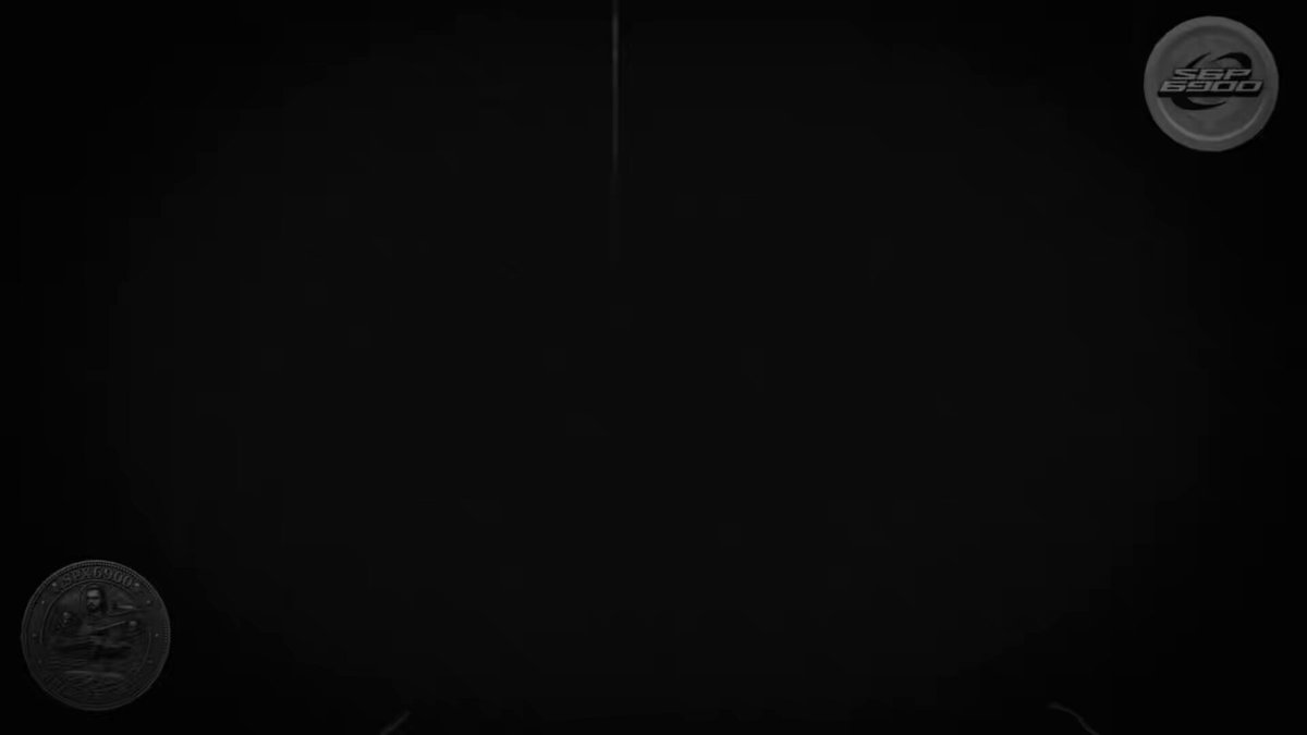 The image shows a black background with two coins placed at opposite ends of the frame, one larger coin positioned towards the left side and the other smaller coin located more towards the right side. The text "There is no turning back now. The game has changed forever." is displayed in white letters above the coins, while the phrase "#SPX6900 #XRP Operation FREE XRP has begun" is written below them.