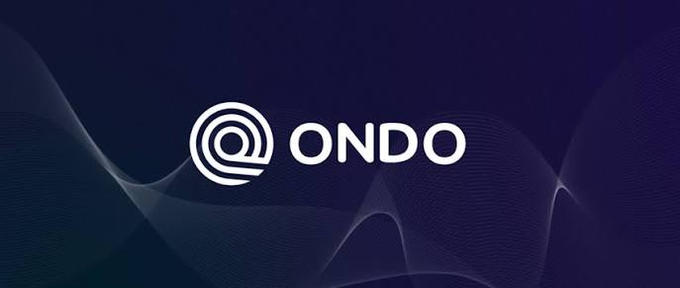 A digital logo for 'ONDO' displayed against a dark purple background with abstract wavy light patterns.