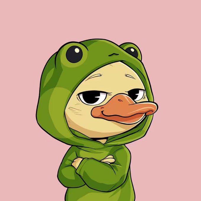 The image features a cartoon frog wearing a green hoodie with crossed arms, giving the impression of a grumpy or angry expression. The frog's facial features include two big eyes and small ears. The image also contains text that reads "With this current market conditions I was planning to gib up and go back to my father's village and start farming." This post seems to be sharing some personal sentiments about the current economic situation, with an emphasis on seeking refuge in a stable environment rather than venturing out for business or financial gain.