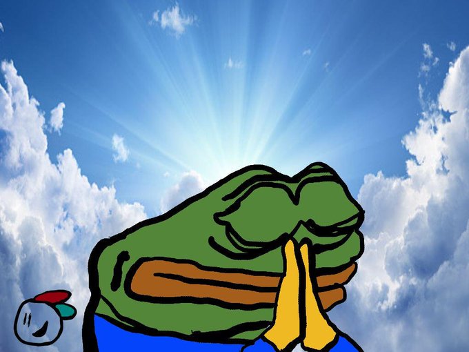 A pair of cartoon green-gloved hands clasps together in prayer against a heavenly sky with sun rays piercing through clouds, visually conveying the poster's urgent plea to pray ahead of tomorrow's Senate vote on the Clarity Act.