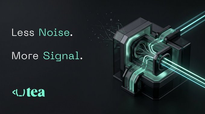 irtp is a logo for the website u-tea, featuring a black cube with green lines and text promoting "less noise.!" and "more signal."