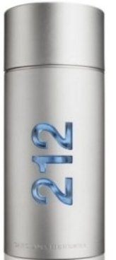 A silver Ralph Lauren fragrance bottle with "212" displayed in blue numbers on the front.