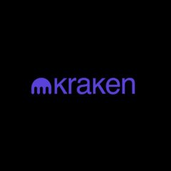 The image displays the Kraken logo—a stylized purple kraken icon next to the word "kraken"—on a black background, visually representing the cryptocurrency exchange mentioned in the post about Pi Network's potential listing.