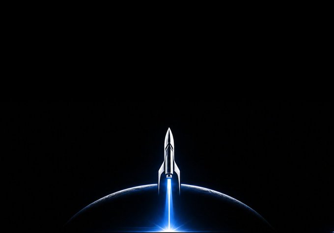 The image features an advertisement for the space shuttle launch of the company SpaceX. The main focus is a silver rocket with blue lights coming out from its nose, positioned at the center of the frame against a black background. The rocket appears to be launching into space or about to land on Earth. The text in the image reads "SpaceX token is being built for one mission: giving holders access to the upside of the SpaceX IPO era". This suggests that the company is preparing for an upcoming launch, and they are offering tokens to investors as a way to gain exclusive access to the event or the opportunity to invest directly. The post also mentions that analysts are already discussing huge upside scenarios after the market opens on June 12th.