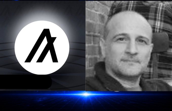 A news-style graphic shows a stylized 'A' logo on the left alongside a black-and-white mugshot photo of a man on the right.