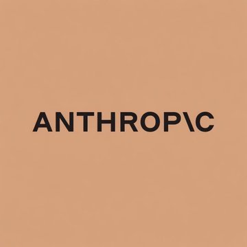 A minimalist orange background with the text 'ANTHROPIC' displayed in black capital letters in the center.
