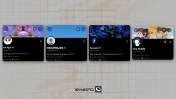 A promotional graphic for upcoming NFT drops on the Robinhood Crypto and Arc platforms, displaying four NFT collection cards featuring KrookHeads (5,555 supply), Arcions (token-based NFT infrastructure), Arc Angels (early PFP collection), and Kimji, with the Wccftech logo at the bottom.
