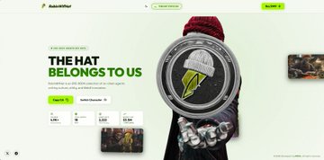 The image is a promotional webpage for ModeX, featuring the headline "THE HAT BELONGS TO US" alongside an astronaut in a red beanie wearing a large watch with a lightning bolt logo, referencing the recent ModeX ($ModeXeth) meme/token launch where the project's narrative centers on demanding back a specific hat. The page displays stats like "5,000+," "500+," and "$50,540" with green "Verify" buttons, tying into the playful "Send me your wallet" crypto call-to-action.