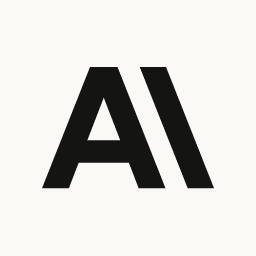 The image shows a stylized black "AI" logo, where the letter "I" is represented as a forward slash, symbolizing artificial intelligence. This logo visually reinforces the post's theme about the growing institutional interest in AI infrastructure, particularly decentralized networks like Bittensor ($TAO) as a response to restrictions imposed by centralized AI providers like Anthropic.