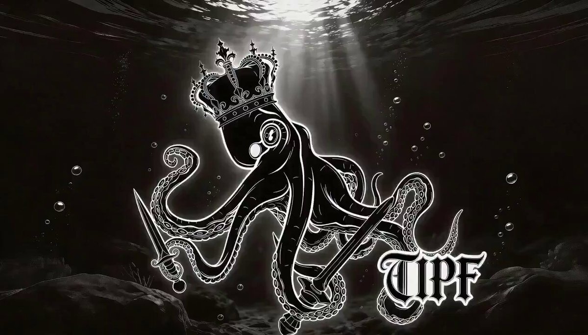 The image features an octopus with a crown on its head, surrounded by bubbles. The caption reads "Focus on what is in the image and how it relates to the post."