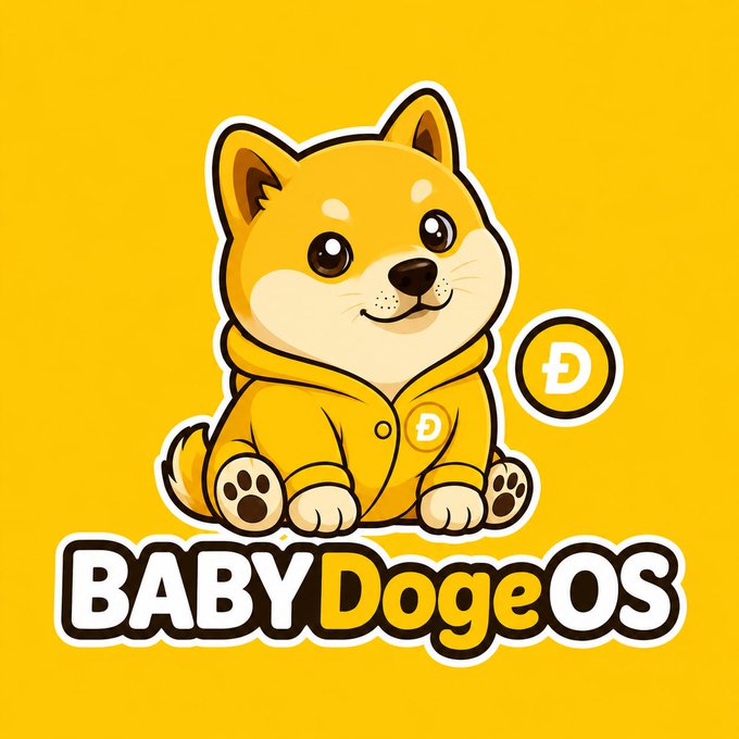 The image features a cute baby dog wearing a yellow hoodie, sitting down with its paws up. The background of the image is yellow, which complements the dog's outfit. In the bottom right corner of the image, there is text that reads "BellyDOGOS", and in the top left corner, there is another piece of text that says "D".